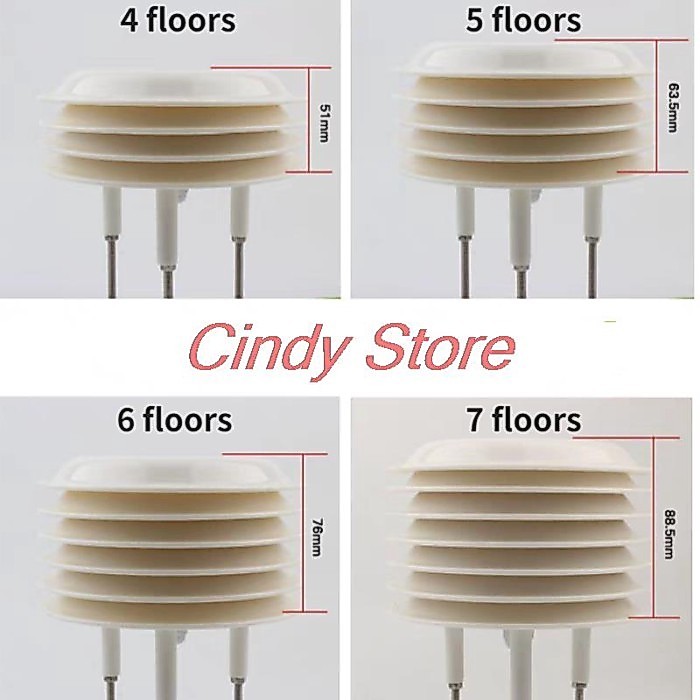 weather station shelter Round ABS Plastic Weather Louver Box for Empty Instrument Shelter Meteorolo