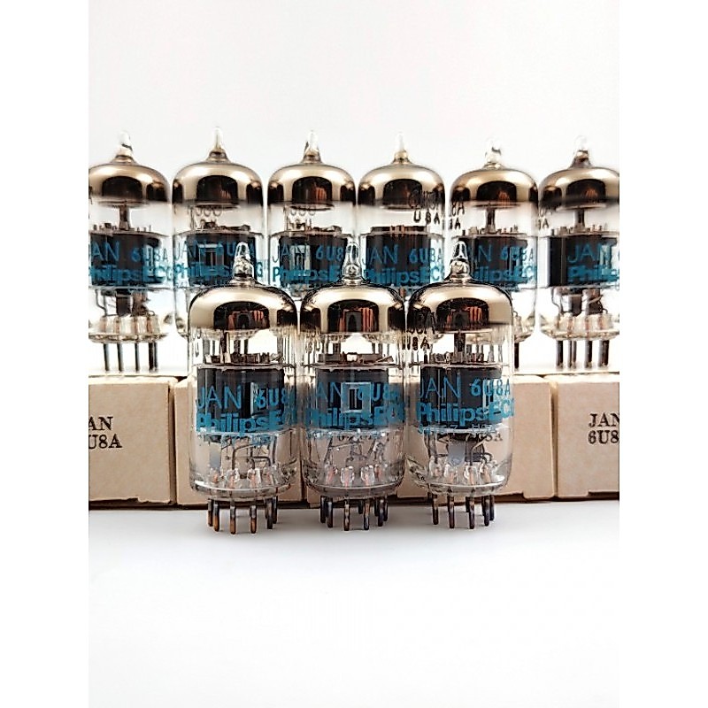 กล่องต้นฉบับใหม่เอี่ยม American JAN Philips 6U8A/ECF82/6U8/CV505/6TP1 Bile Machine Tube