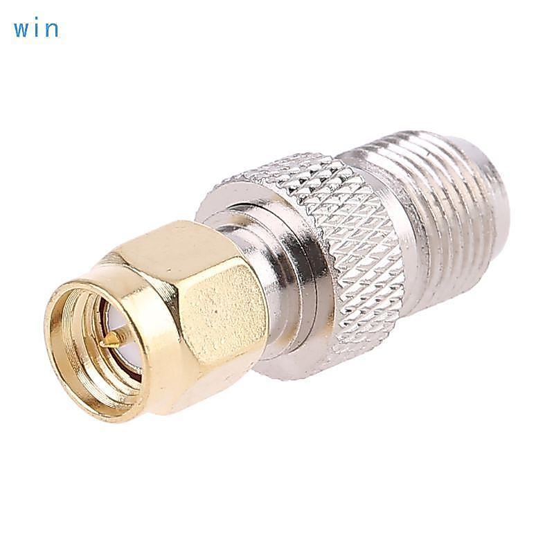 Win SMA Female To Type F Female Plug Straight RF Coaxial Adapter Connector Converter