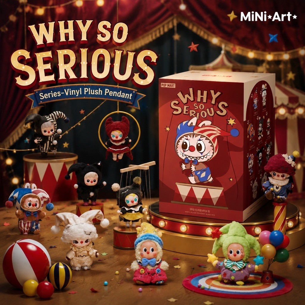 WHY SO SERIOUS Series-Vinyl Plush Pendant 🤡 ( พร้อมส่งใน🇹🇭 )