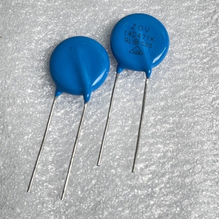 (10ตัว) 14D471K แบรนด์ ZOV วาริสเตอร์ ป้องกันไฟเกิน 300VAC 14D471 14d471k Varistor ตัวกันไฟเกิน 300v