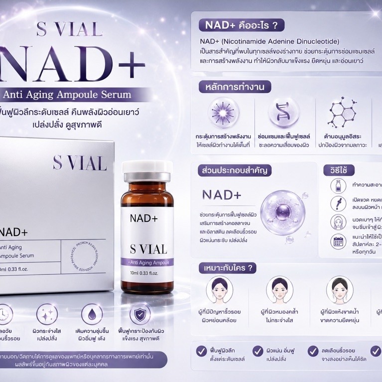 ✨ S VIAL NAD+ Ampoule Serum ✨