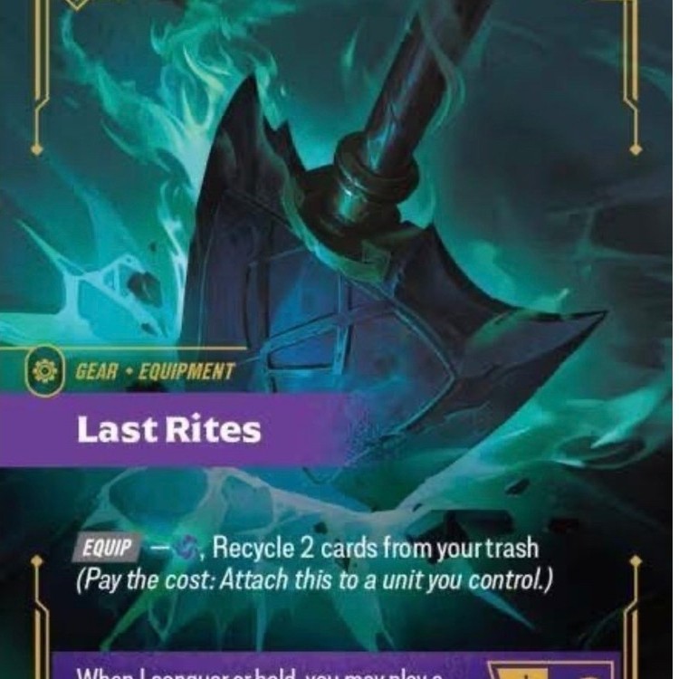 💯 พร้อมส่ง Last Rites Riftbound Official TCG Riot TRADING CARD GAME
