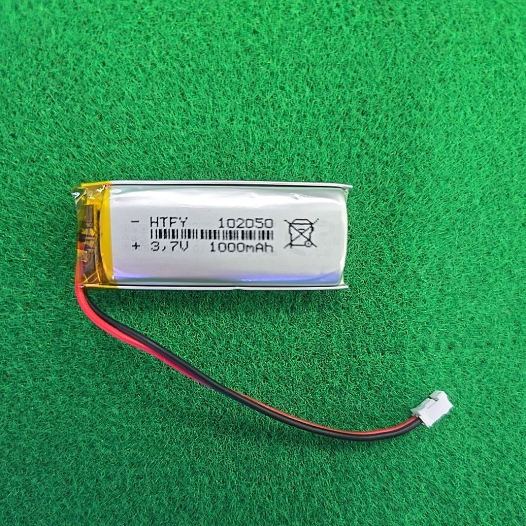 3.7V
ความจุไฟฟ้า (Capacity): 1000mAh 

ความหมายของรหัส 102050