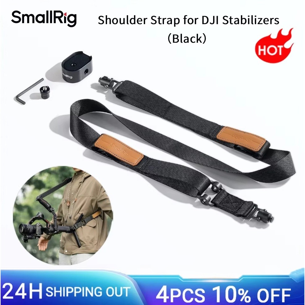 SmallRig สายคล้องไหล่สําหรับ DJI Stabilizers สีดําสําหรับ DJI Gimbals สําหรับ DJI RS 4/RS 3 Pro /RS4