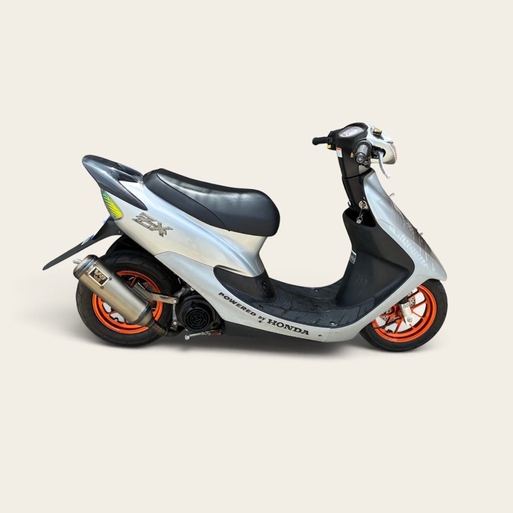 ท่อ V8 สำหรับ Honda Dio ZX AF34 AF35 50cc คอ 26mm ท่อไอเสียแต่ง
