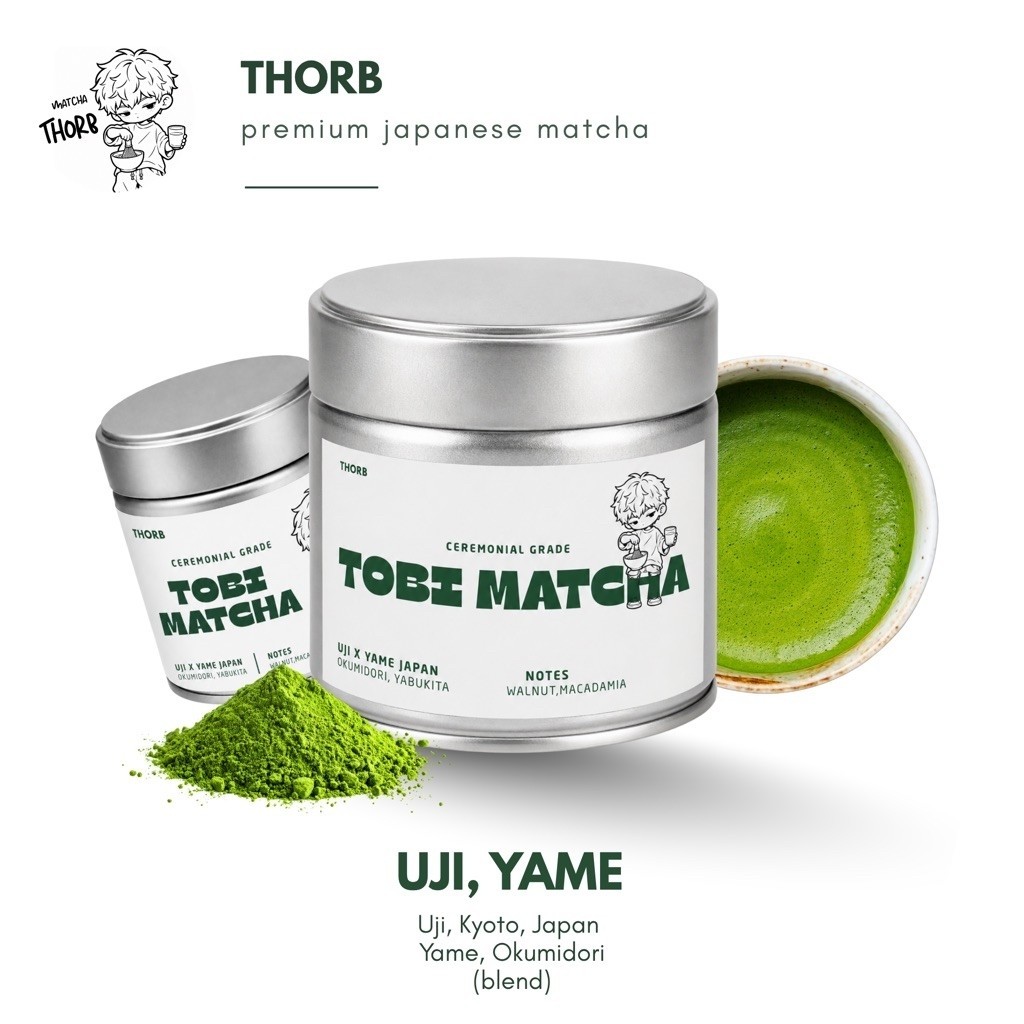 Tobi matcha (uji,yame) มัทฉะโทนถั่ว walnut,macadamia