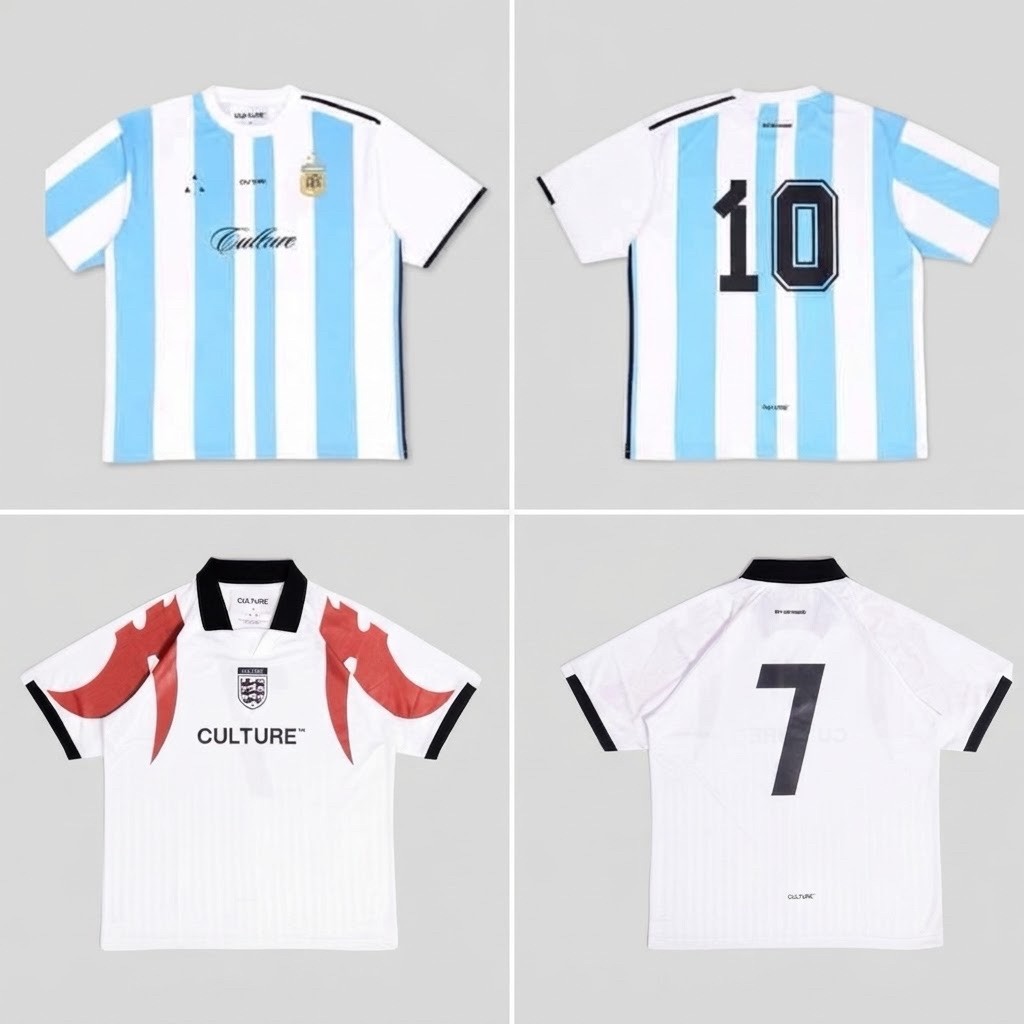 [แท้ % ของใหม่] เสื้อฟุตบอล Culture Sol de Mayo 86/22 & Iron Crown Jersey