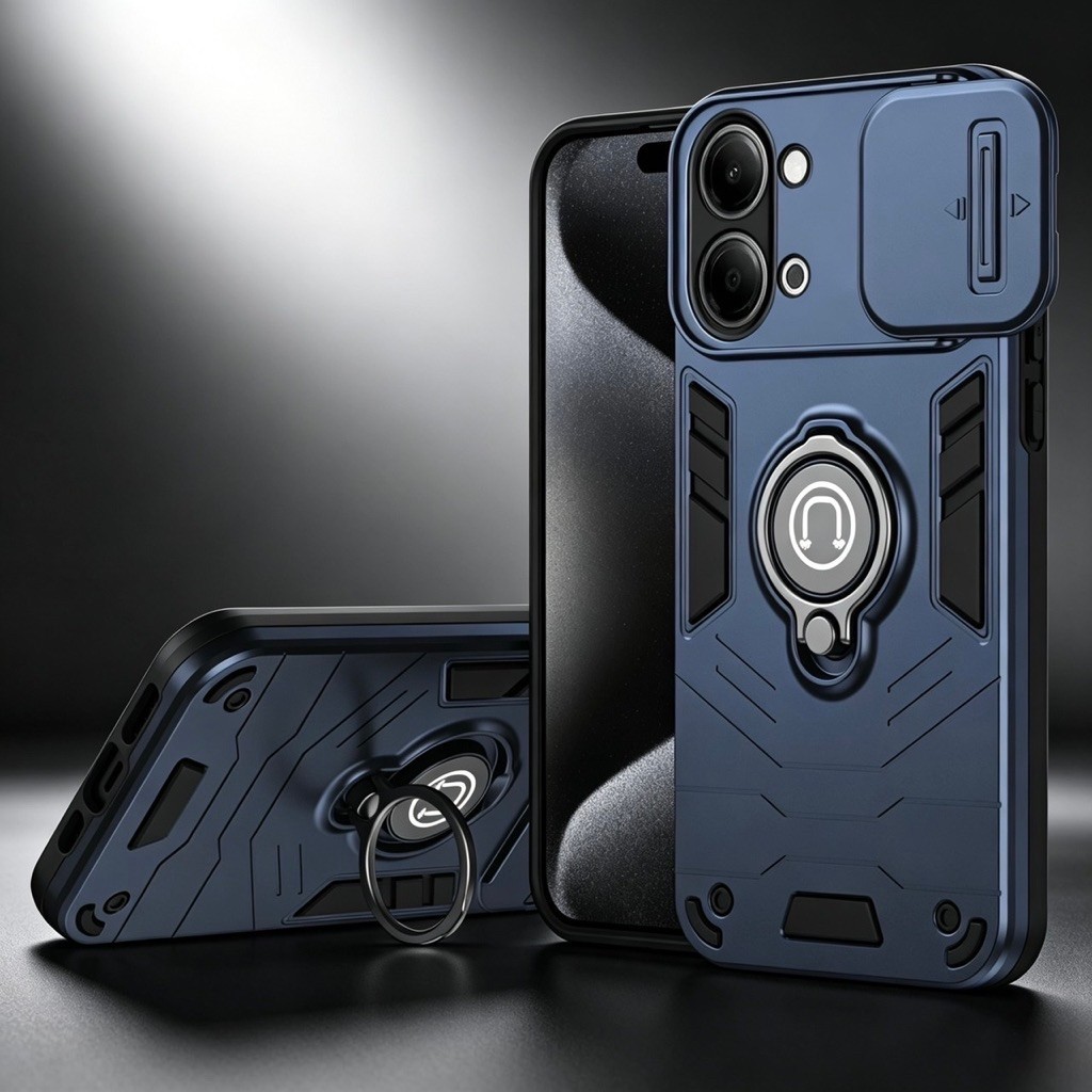 เคสกันกระแทก สไลด์ปิดกล้อง 04 สำหรับรุ่น Vivo Y05 Y11D Y21D Y31 2025 Y31D Y04 Y29S Y39 Y28 Y28S Y03 