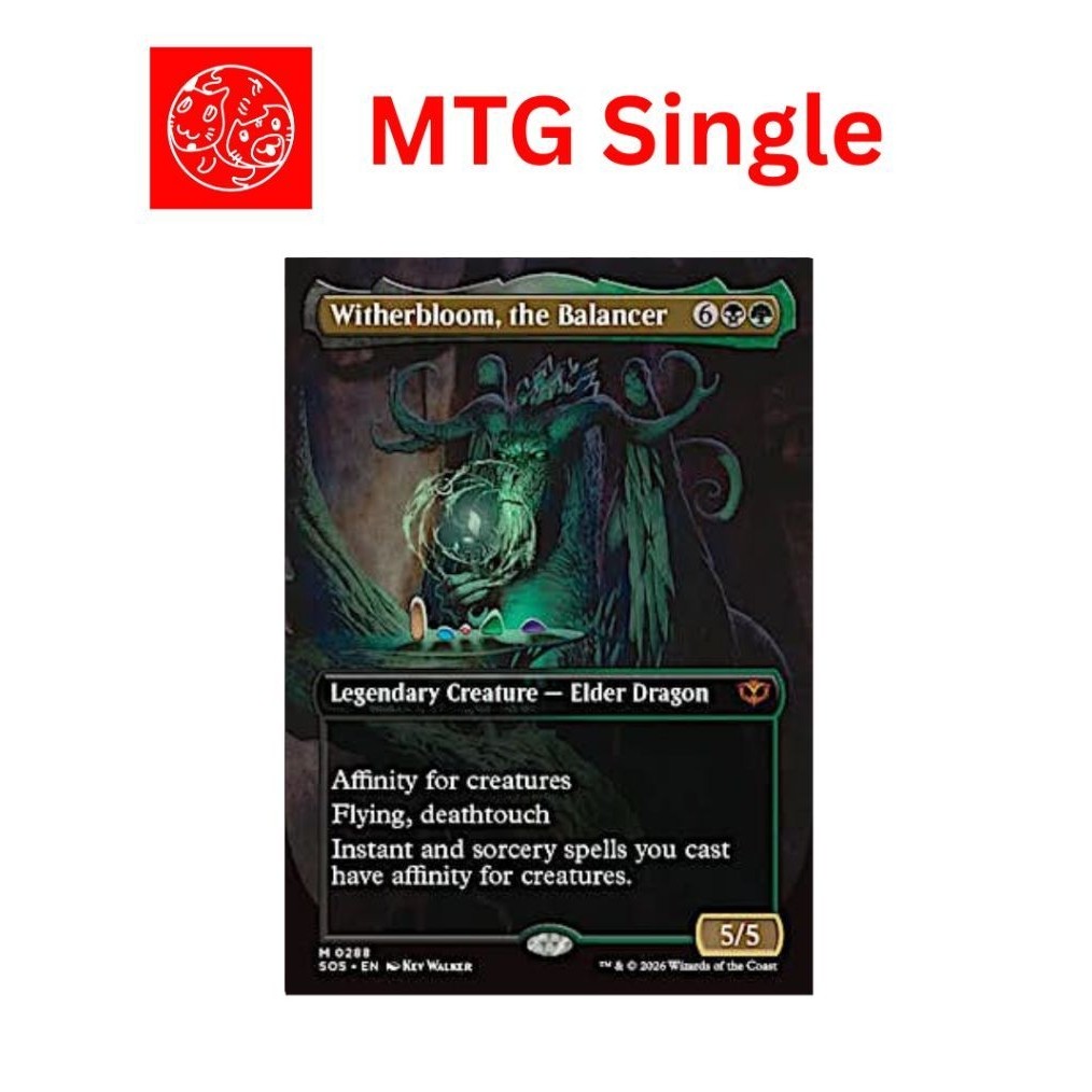 [MTG] Secrets of Strixhaven Variants: Witherbloom, the Balancer (0288 - Borderless) [Mythic] [Single] [SOS] ภาษาอังกฤษ