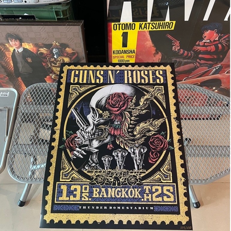 โปสเตอร์ guns n roses bangkok 2025 (พร้อมกรอบ)