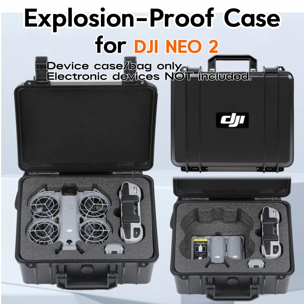 กล่องเก็บ DJI Neo2 ชุด Fly More Combo ทนสั่นสะเทือน ทนตก พกพาสะดวก กระเป๋าถือขนาดเล็ก