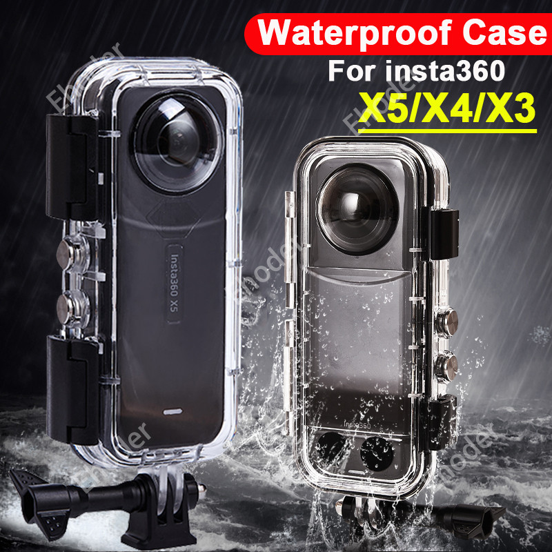 สําหรับ Insta360 X6 X5 X4 X3 กันน้ํา 60M ดําน้ําลึกใต้น้ําสําหรับ insta 360X6 360X5 360X4 360X3 กล้อ