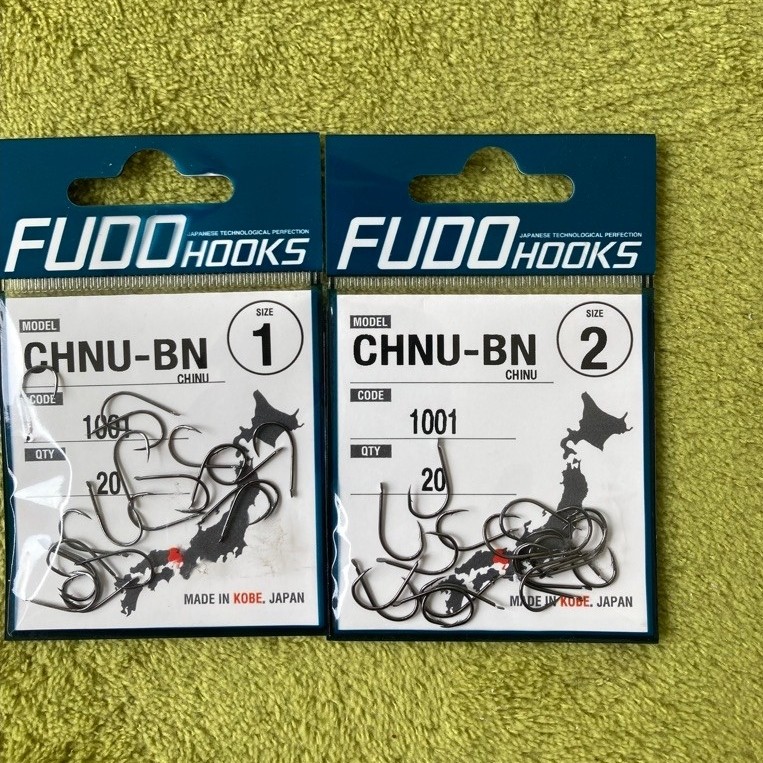 FUDO HOOKS ตะขอเบ็ดทรงชินุ คมแข็ง