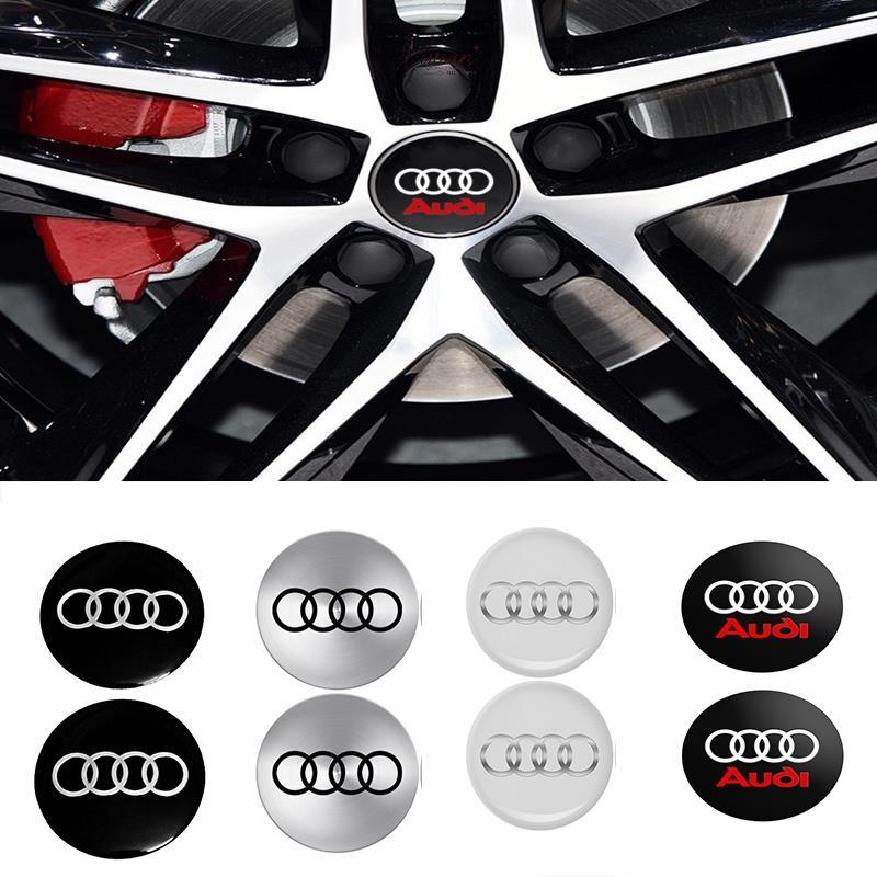 สติกเกอร์ตราสัญลักษณ์ 56 65 มม. สําหรับตกแต่งดุมล้อรถยนต์ Audi S A3 A4 B8 8P 8V A6 C7 A5 Q5 B7 B6 B9