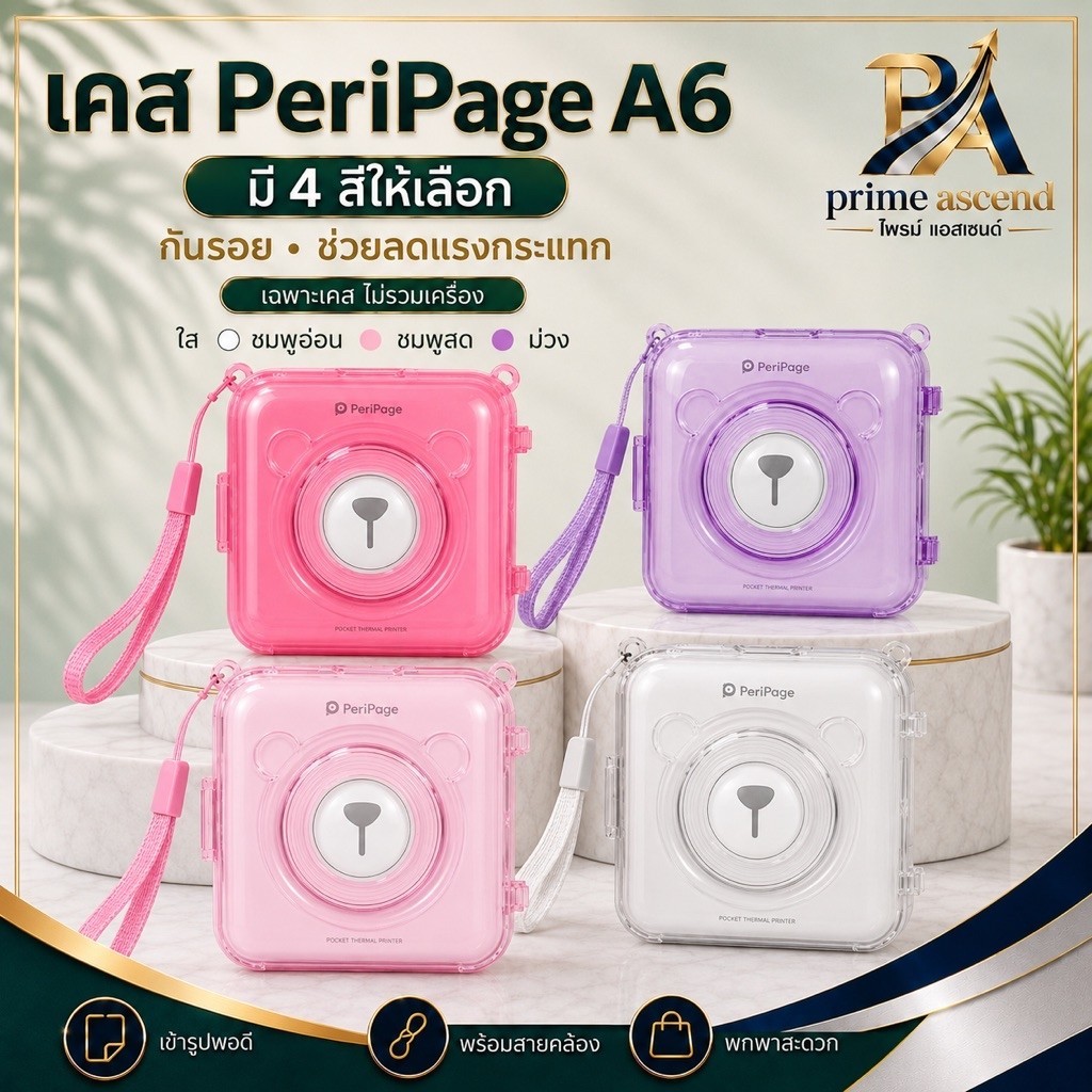 เคสกันกระแทก กันรอยขีดข่วน ใช้กับเครื่องปริ้นรุ่น Peripage A6 A6S