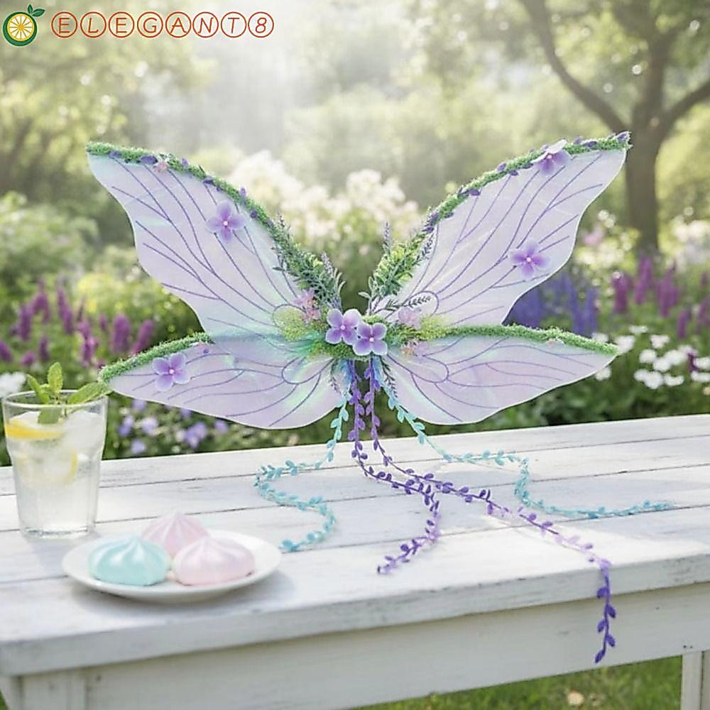 AELEGANT Cicada ปีกผีเสื้อ,น้ําหนักเบาอุปกรณ์เครื่องแต่งกายฮาโลวีนปีก,คอสเพลย์ Prop ปรับ Cicada Wing