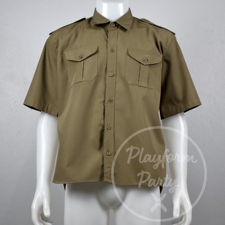 (โล๊ะสต็อก) เสื้อลูกเสือ อก 40 - 44 นิ้ว มือ 1