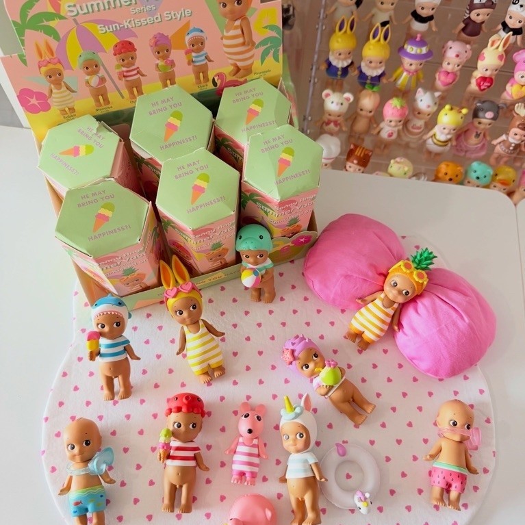 ( พร้อมส่ง / ส่งด่วน ) 🍍🌸 Sonnyangels ☀️Summer Vacation Series กล่องสุ่มซอนนี่แองเจิ้ล คอลเลคชั่นผิวแทน แบบ1สุ่ม