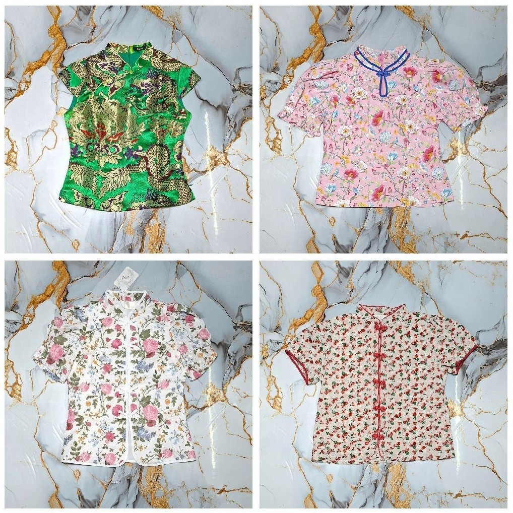เสื้อกี่เพ้างานป้าย Carisa , Layla , Glucoat มือ1 มือ2 ผ้าดีทุกตัว