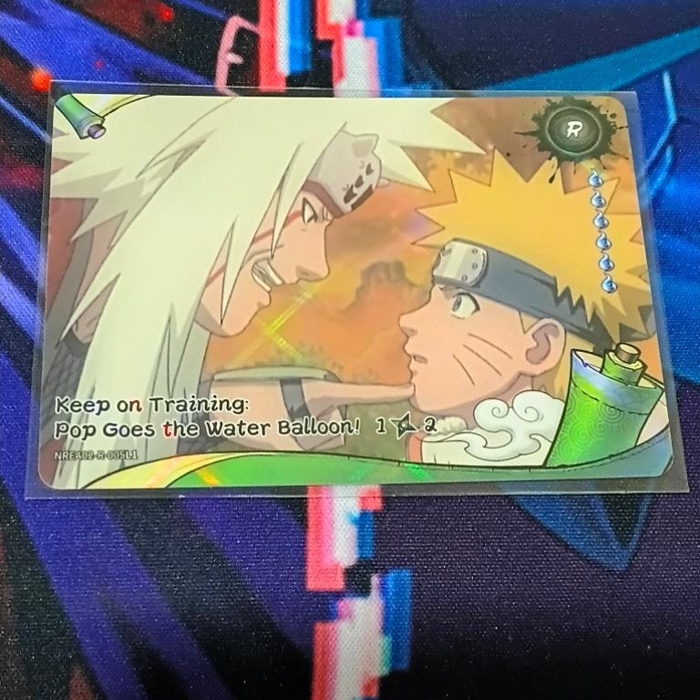 Keep on Training Pop Goes The Water Balloon NREA02-R-005L1 Naruto Kayou Trading collectible card