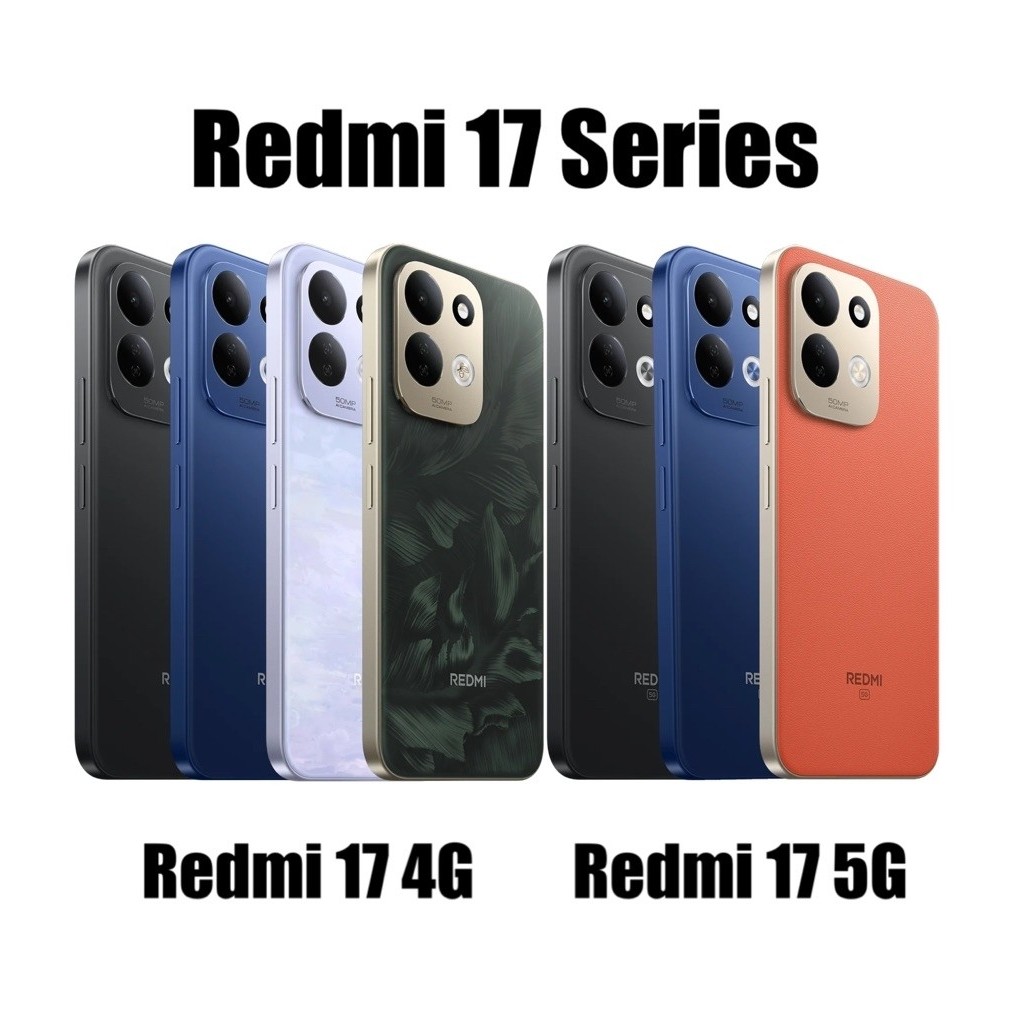 New! Redmi 17 series | Redmi 17 5G Snap 4 Gen 5 | 4G Helio G91 Ultra จอ 6.9“ 120Hz แบต 7500mA ศูนย์ไ