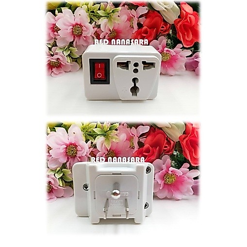 Toshino ปลั๊กแปลง 3 ขา มี Switch รุ่นCo6s-B