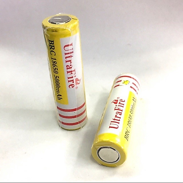 ถ่านชาร์จ18650 3.7V 5000mAh2ก้อน