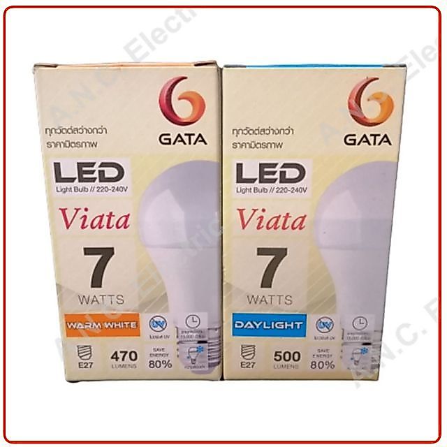 Gata หลอด LED BULB 7W E27 (DayLight,Warmwhite)
