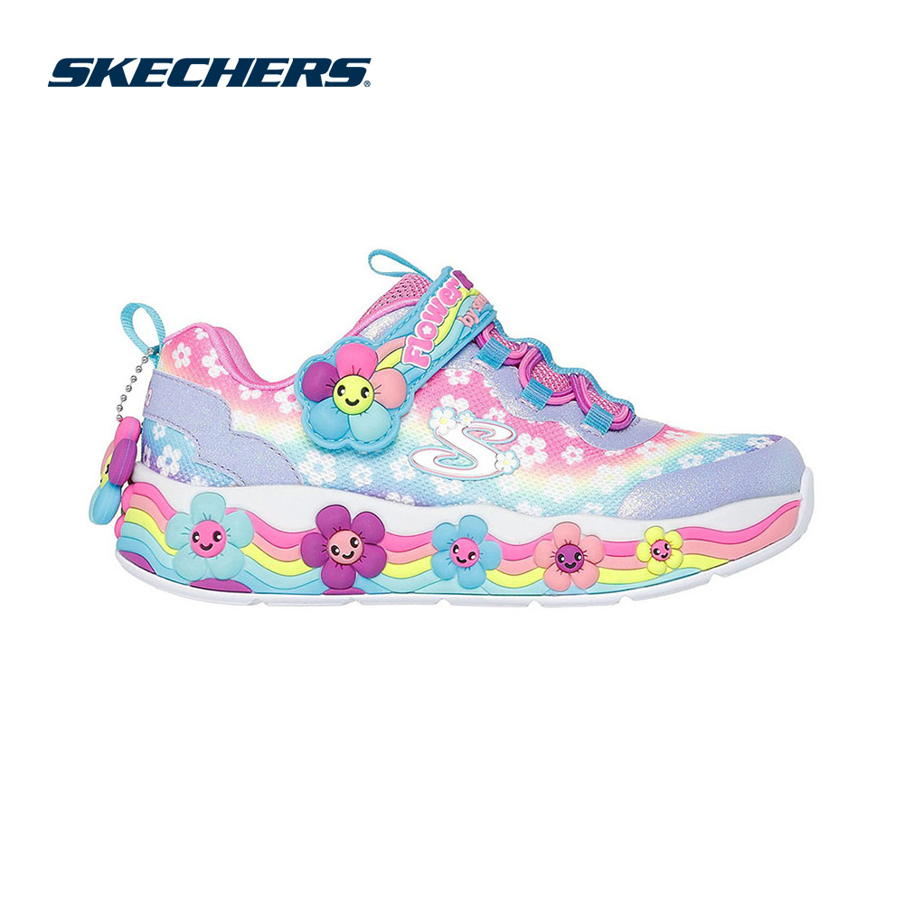 Skechers สเก็ตเชอร์ส รองเท้าเด็กผู้หญิง Girls Sweet Kickz Flower Friends Shoes - 303624L-BLMT (latest)