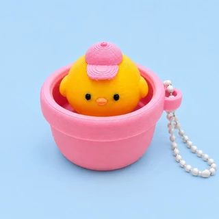 Clilk Click – Tiny Pot Friends พวงกุญแจสัตว์จิ๋วในกระถาง ของเล่นกดคลิก Clicker งาน 3D Print 🐶🐥🐷🐙🐑