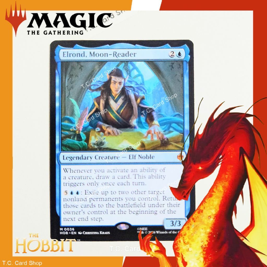 Elrond, Moon-Reader M0136 - The Hobbit - Magic the Gathering (MTG) (HOB)