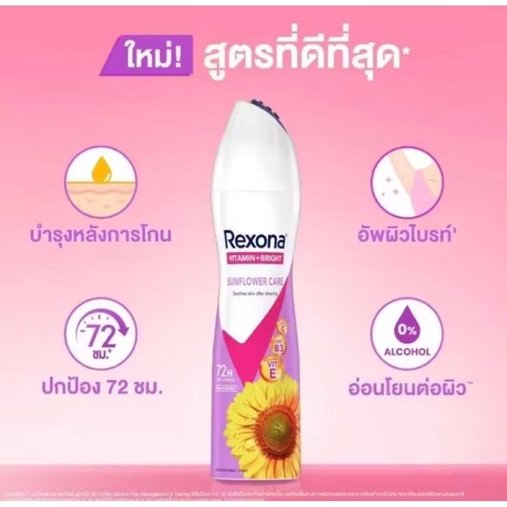 Rexona Vitamin+Bright Sunflower Care Antiperspirant Spray