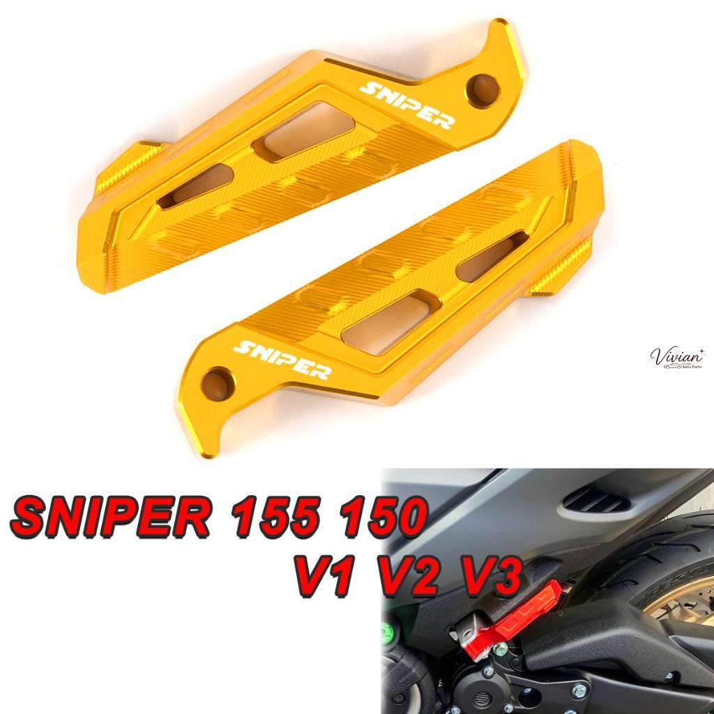 สําหรับ Sniper 155 150 155R Sniper v1 v2 v3 รถจักรยานยนต์ผู้โดยสารด้านหลังพักเท้า【7