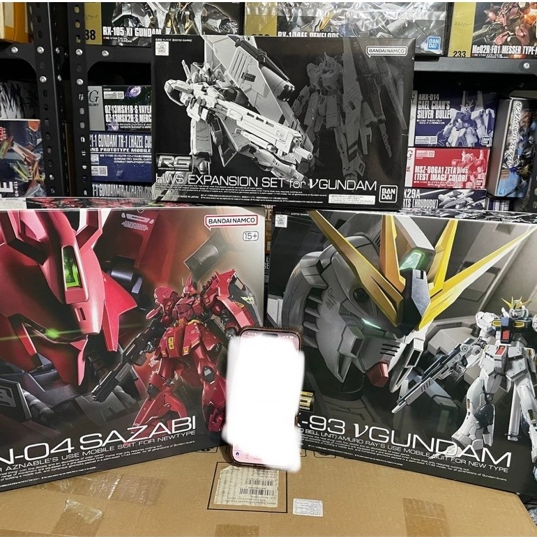 (เซ็ตรวม) RG sazabi+RG Nu H.W.S