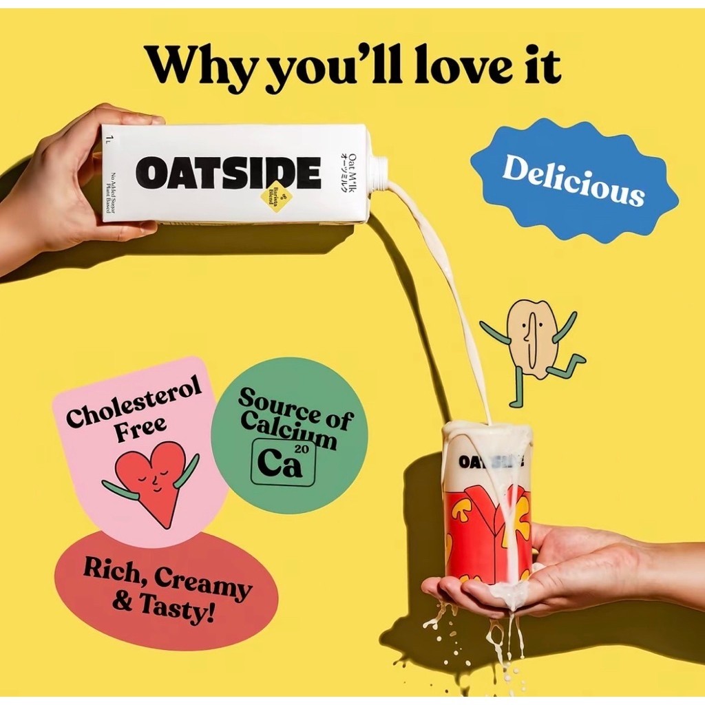 Oatside นมโอ๊ตสูตร Barista Blend (พรีออเดอร์ 7 วัน) 1 L/กล่อง