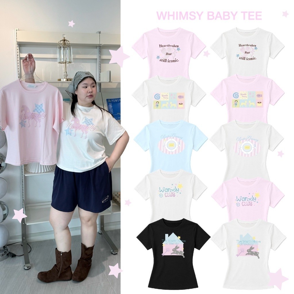 Whimsy Baby Tee(ผ้า Extra soft ) เสื้อยืดขายดีบ้านเวนดี้ wendystore19