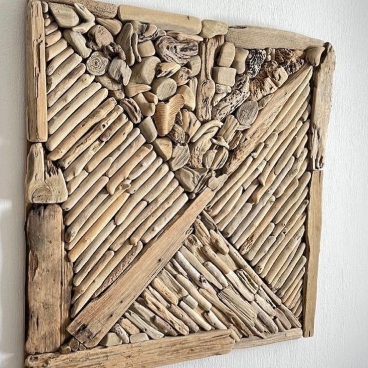 Vintage wooden frame wall decoration /driftwood decoration