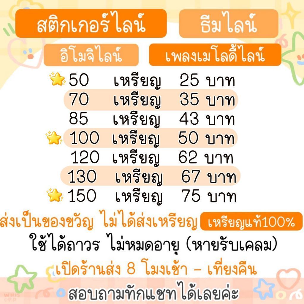 สติ๊กเกอร์ไลน์ ธีมไลน์ อิโมจิไลน์ เมโลดี้ เพลงไลน์