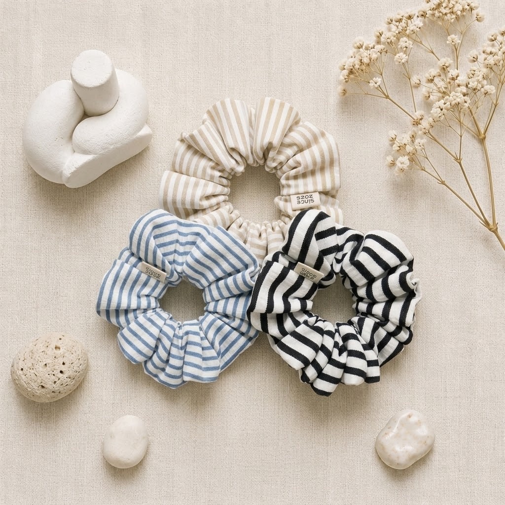 MNP srunchies ||ยางมัดผมโดนัท สไตล์เกาหลี สีน่ารัก งานแฮนด์เมดทุกชิ้น พร้อมส่งจากไทย