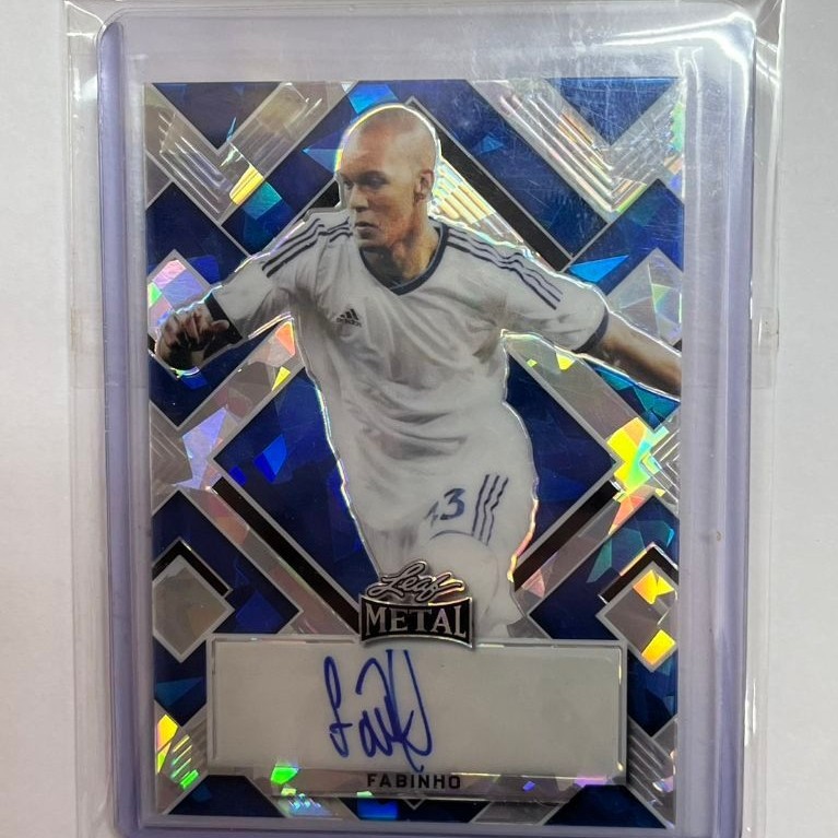 [พร้อมส่ง] ​การ์ดฟุตบอล Fabinho (ฟาบินโญ่) มีลายเซ็นสด Auto 2022 Leaf Metal Soccer /20 (17/20) ลิเวอ