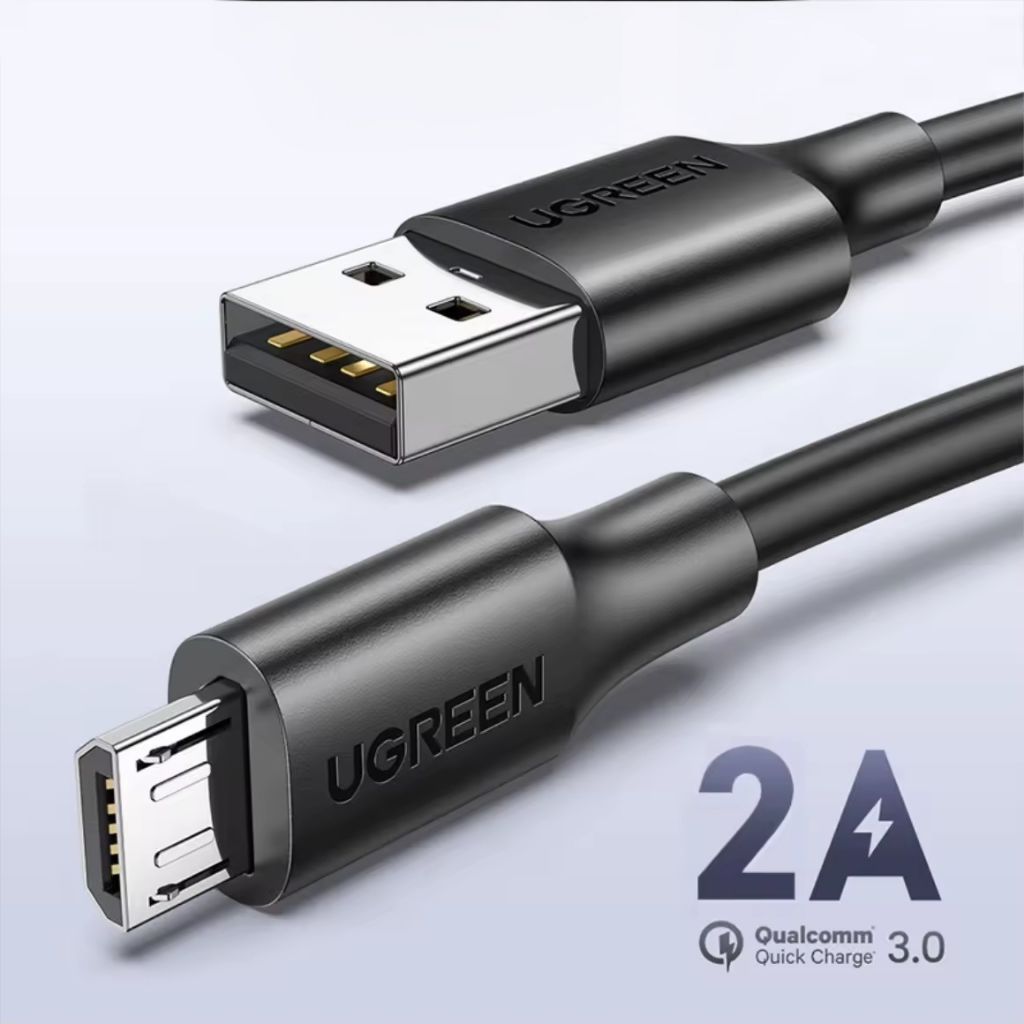 แท้ UGREEN สายชาร์จ 2A Micro USB Fast Charging Data Cable 480Mbps for Samsung Huawei Xiaomi
