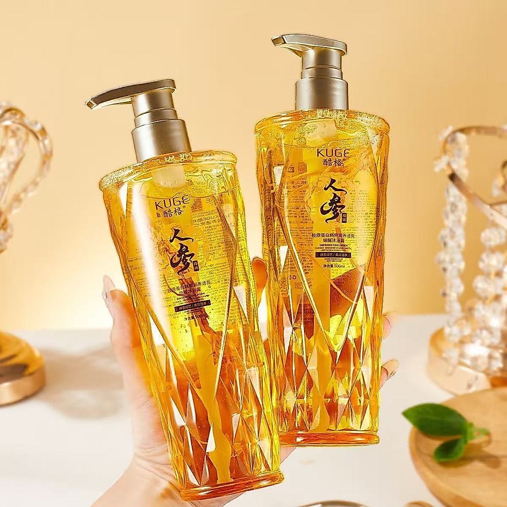 สไตล์ใหม่ KUGE KUGE Ginseng Collagen Collagen Essence Egg Self-Nourishing Repair Soft Shampoo Fluffy