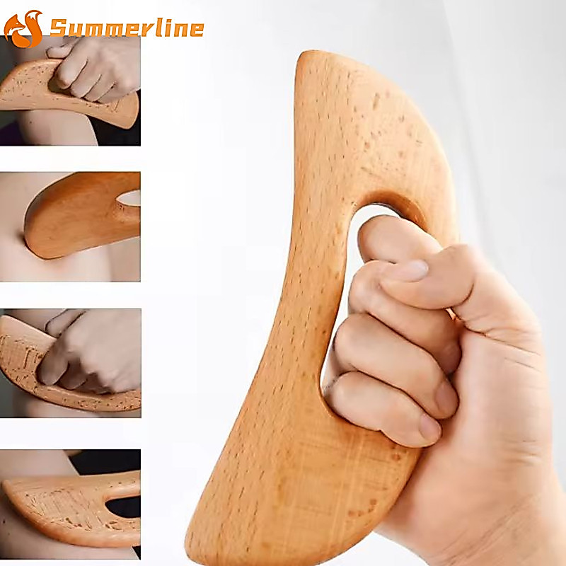 คู่มือนวด Scraper สําหรับ Anti Cellulite Slimming Guasha- นวด Board Body Gua Sha Paddle- ไม้ Guasha เครื่องมือ