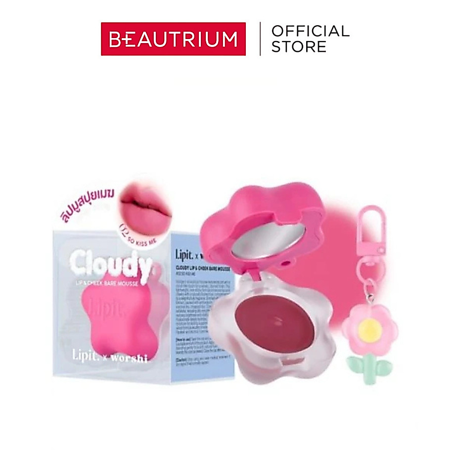 LIP IT X Worshi Cloudy Lip & Cheek Bare Mousse 4.5g