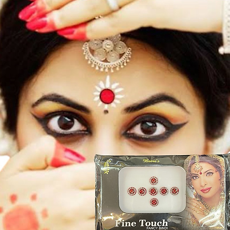 Bindi สำหรับติดหน้าผากเพิ่มความสวยงามแก่ใบหน้า ประดับคริสตัลสวยงาม