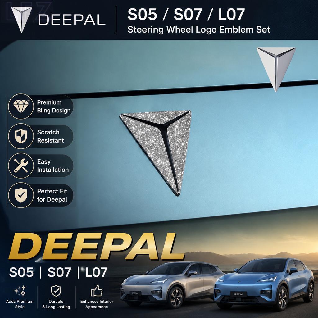เหมาะสําหรับ DEEPAL S05 S07 L07 โลโก้รถพวงมาลัยชุดภายในโลโก้ deepal s05 s07 l07 อะไหล่รถยนต์ RRXH