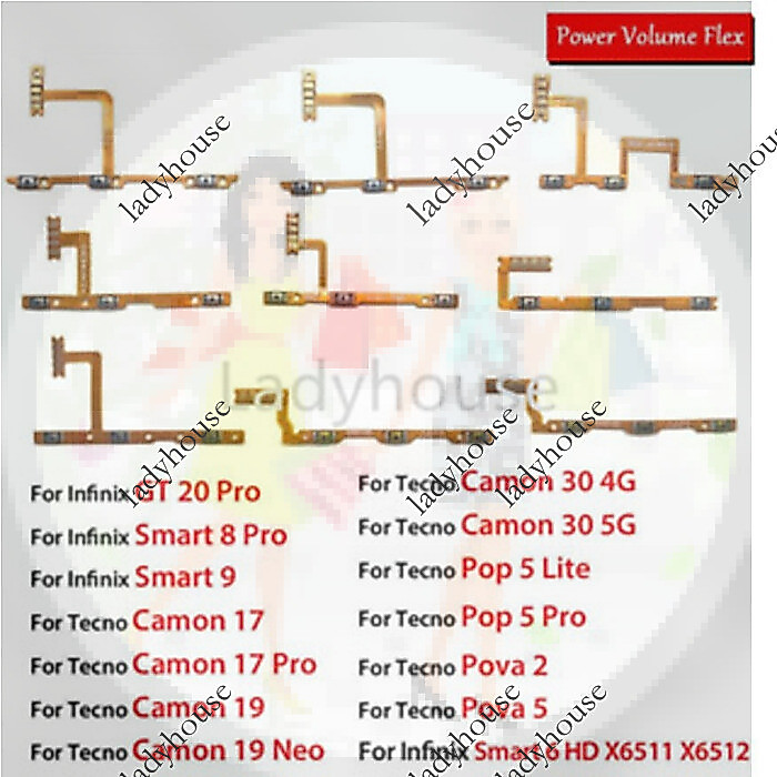 สําหรับ lnfinix GT 20 Pro Smart 6 HD 8 9 Pro/Camon 17 Pro 19 Neo / Camon 30 4G 5G/ Pop 5 Lite pro /P