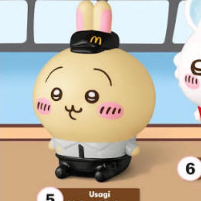 [พร้อมส่ง] Usagi McDonald's Crew - Chiikawa