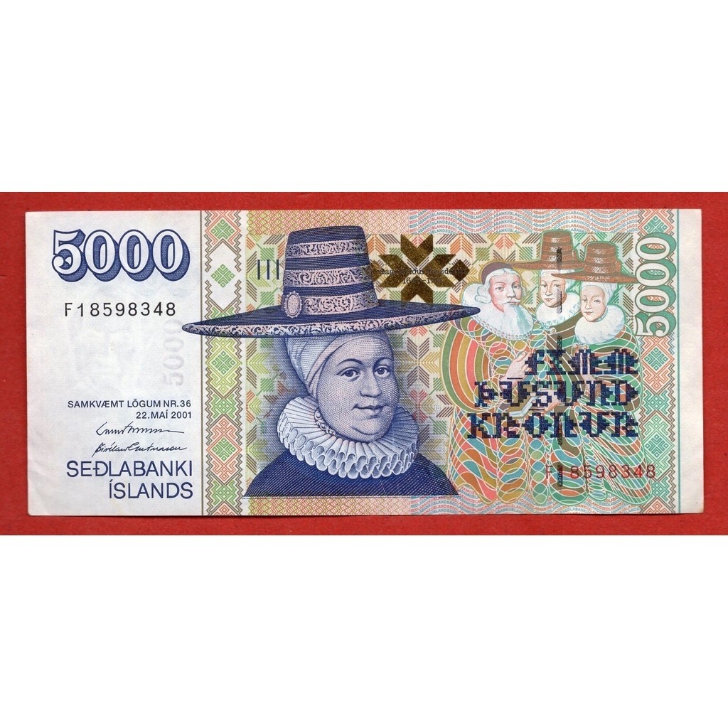 Iceland 5000 Krónu 2001